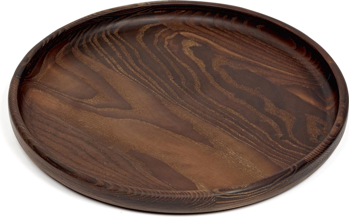 Pascale Naessens Serax Pure Wood Tablett rund dunkelbraun 29 x 2,5 cm