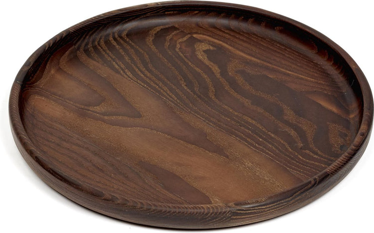 Pascale Naessens Serax Pure Wood Tablett rund dunkelbraun 29 x 2,5 cm