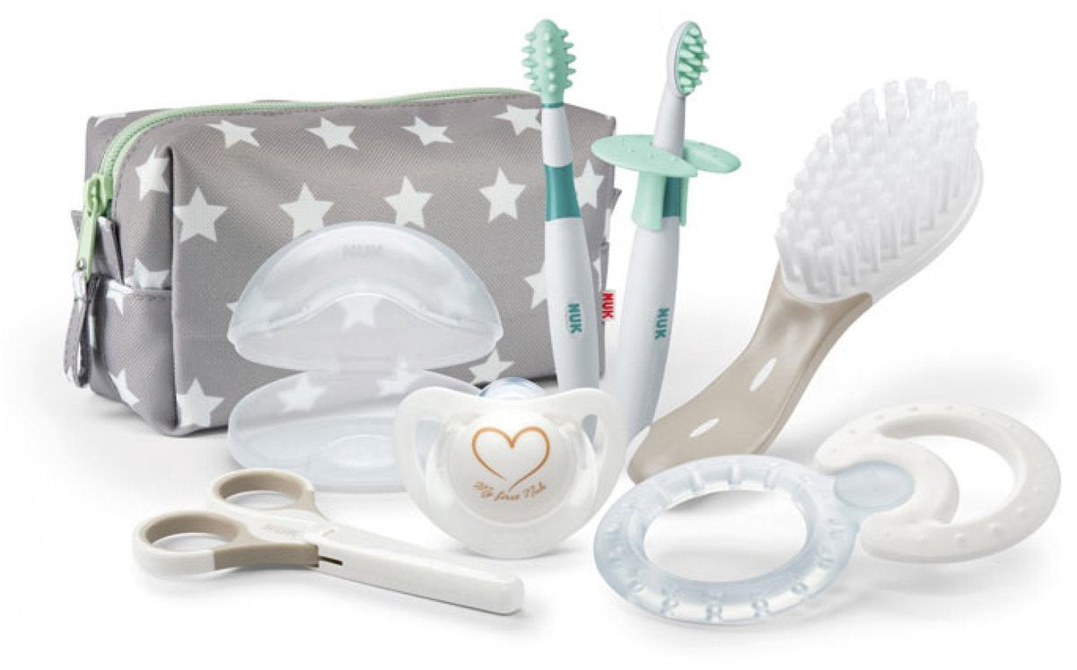 Nuk Babyset für Neugeborene – beige weiß