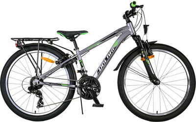Volare Cross Children's Bicycle - Jungen - 24 Zoll - Grau - 18 Zahnräder - Zwei Handbremsen