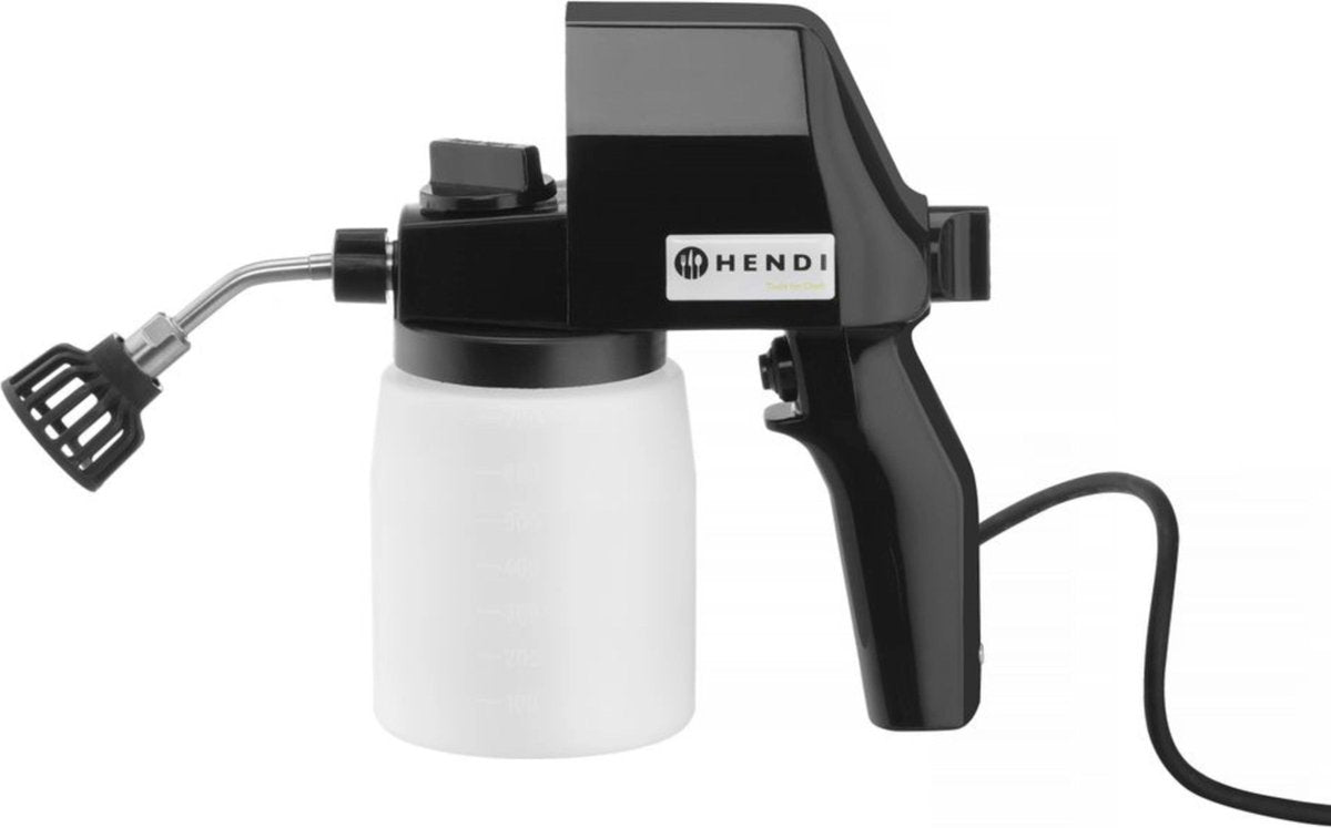 Hendi elektrische Lebensmittelspritze – einstellbare Durchflussrate – spülmaschinenfest – 700 ml – mikrowellengeeignet bis 70 °C