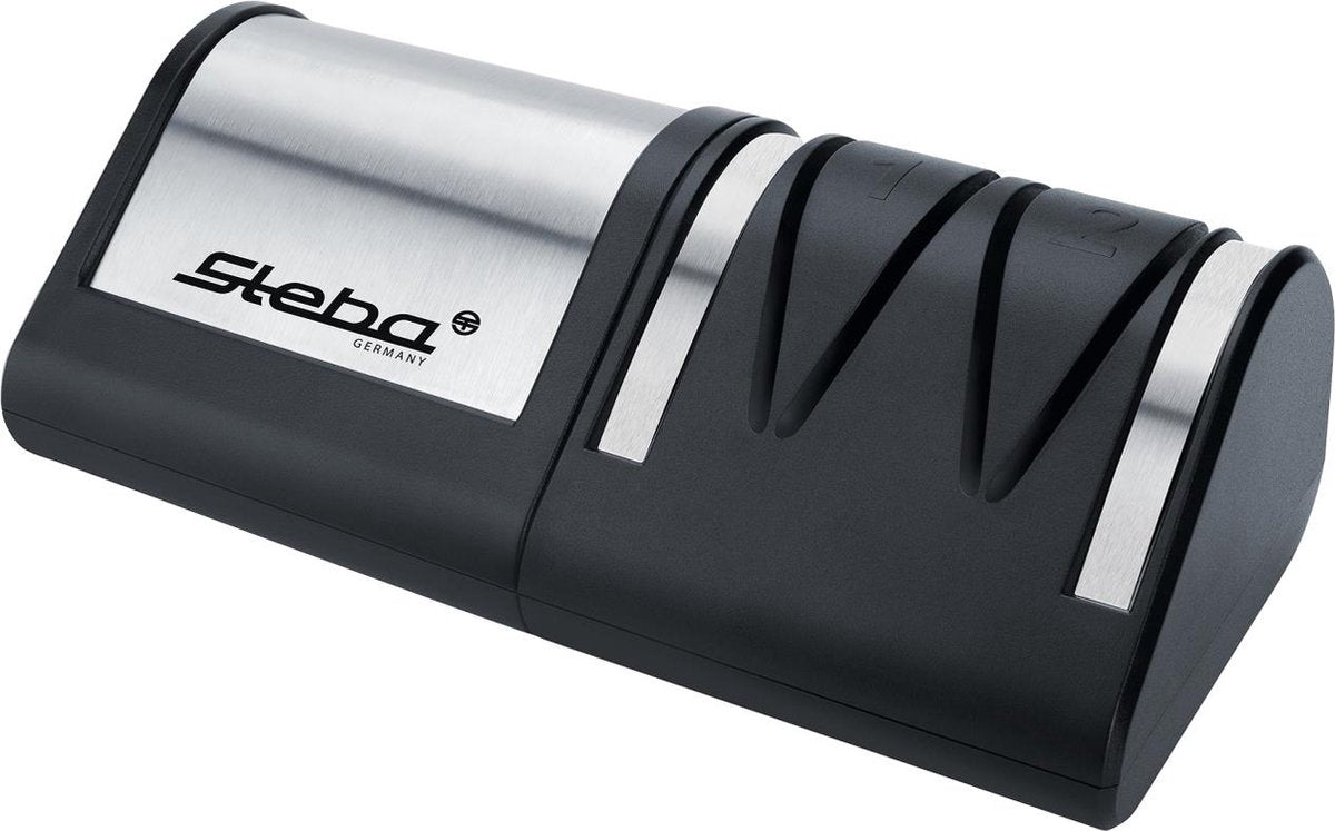 Steba ks1 – elektrischer Messerschärfer für alle Messertypen – 18 Watt – Diamant-Schleifscheibe