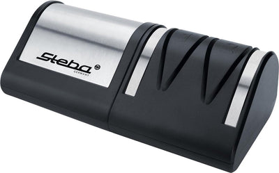 Steba ks1 – elektrischer Messerschärfer für alle Messertypen – 18 Watt – Diamant-Schleifscheibe