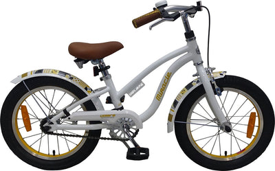 Volare Miracle Cruiser Kinderfahrrad - Mädchen - 16 Zoll - Weiß - Prime Collection