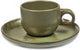 Serax - Sergio Herman Surface - Espressotasse + Untertasse - Camo Green - 13 ø - 4 Stück