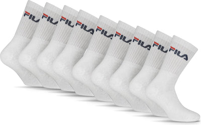 Fila Tennis-Sportsocken – Größe 39 42 – 9er-Pack – weiß