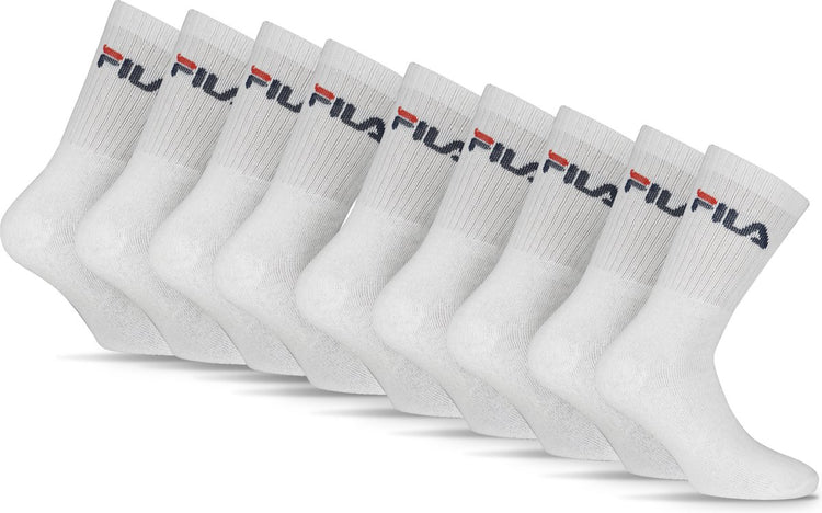 Fila Tennis-Sportsocken – Größe 39 42 – 9er-Pack – weiß