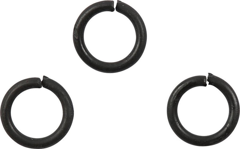 Creativ Firmenringe, Größe 7 mm, Stärke 1 mm, schwarz, 50 Stück 1 Box