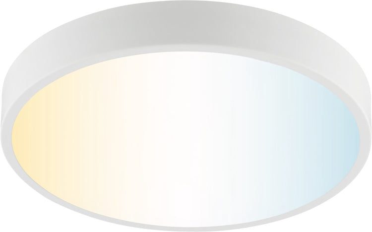 Brilliant Slimline – Deckenleuchte – ø 39 cm – LED 11 W – CCT – 3000 K-6500 K – dimmbar – Nachtlicht – Timer – Fernbedienung – Weiß
