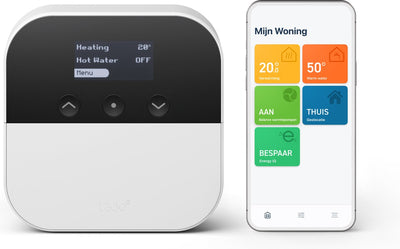Tado° Wärmepumpenoptimierer x – kabelgebundene Variante – funktioniert mit Google Home, Alexa Apple Home Kit – Schwarz und Weiß