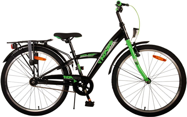 Volare Thombike Children's Bicycle - Jungen - 24 Zoll - schwarzes Grün