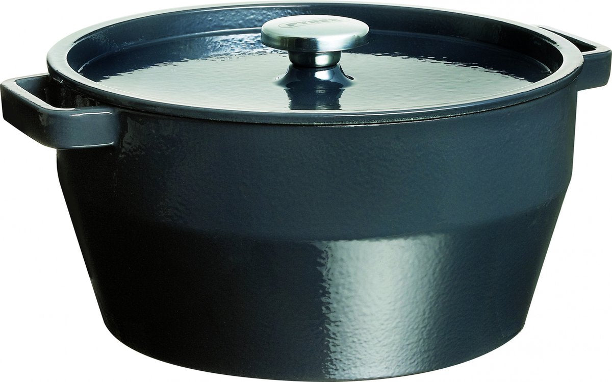 Pyrex Schmortopf zum langsamen Kochen – Grau – 28 cm – 6,3 l