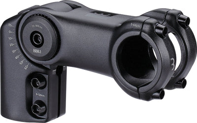 BBB Fahrradvorbau verstellbar 100 mm – verstellbarer Vorbau für Rennrad, E-Bike MTB – 31,8 mm Vorbauverlängerung – -40° +60° Winkel – Highfix – BHS-35
