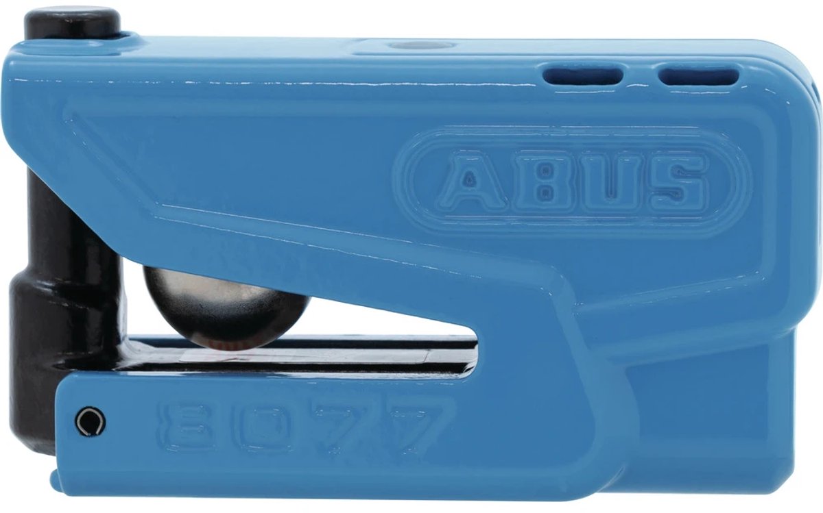Abus Motorradschloss Scheibenbremsschloss mit Alarm – Granit™ Detecto Xplus 8077 2.0 – Sicherheitsstufe 18 – Blau – geeignet für Motorräder – Motorroller
