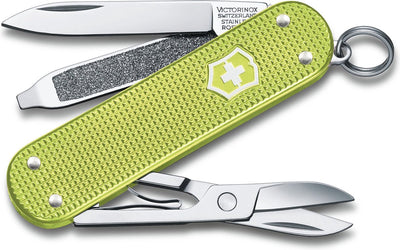 Victorinox Classic Alox Colors Taschenmesser – Lime Twist – 5 Funktionen
