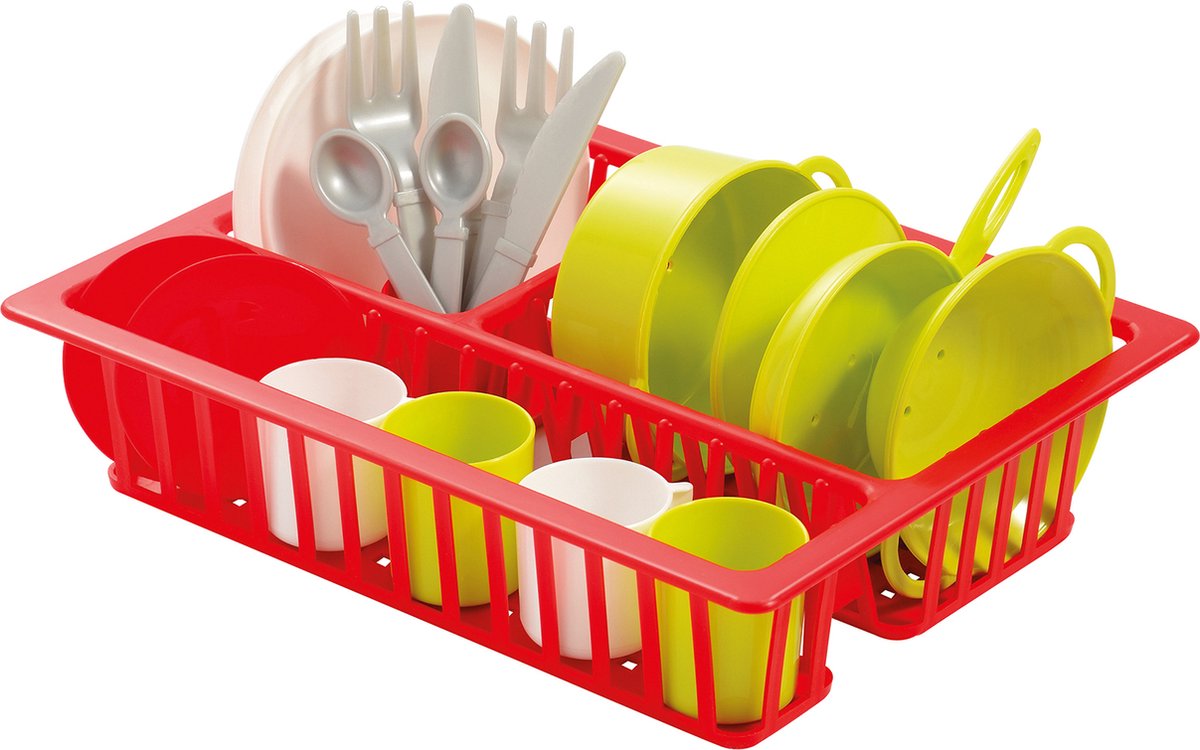 Ecoiffier 100% Koch Drift Rack mit Geschirr