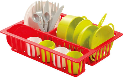 Ecoiffier 100% Koch Drift Rack mit Geschirr