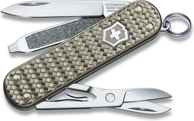 Victorinox klassisches Edel-Alox-Taschenmesser – Infinite Grey – 5 Funktionen