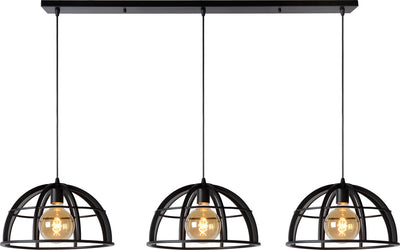 Lucide dikra - Hängelampe - ø 40 cm - 3xe27 - schwarz