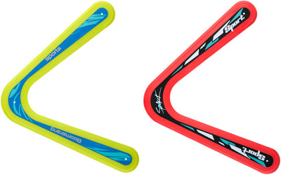 Eddy Toys Bumerang – Frisbee-Spielzeug für draußen – Bumerang mit einer Reichweite von 15–20 Metern – dreieckiger Bumerang für Kinder – verschiedene Farben – 1 zufällige Farbe