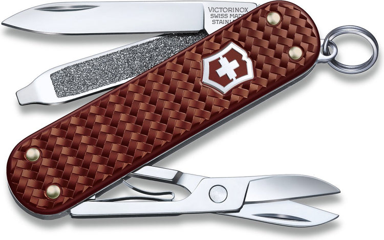 Victorinox klassisches Edel-Alox-Taschenmesser – haselnussbraun – 5 Funktionen