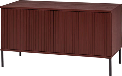 Woood neuer TV-Schrank mit Gravur – Kiefer – Burgunderrot – 56 x 100 x 44 cm