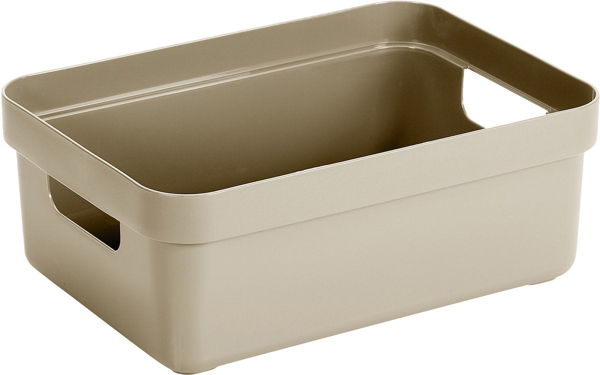 Sunware Sigma Home Aufbewahrungsbox 9l beige 350 x 246 x 122 mm