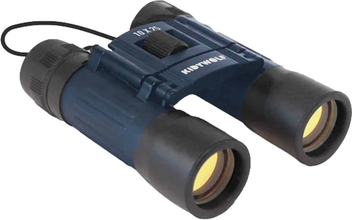 Kidywolf kidybinocular Kinderfernglas blau – 10-fache Vergrößerung, Kompass, stoßfest, 5+