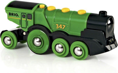 Grüne batteriebetriebene Lokomotive Brio – 33593 – Spielzeugfahrzeug