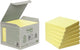 Post-it – recycelte Notizzettel | 100 Blatt | ft 76 x 76 mm | gelb | Packung mit 6 Blöcken