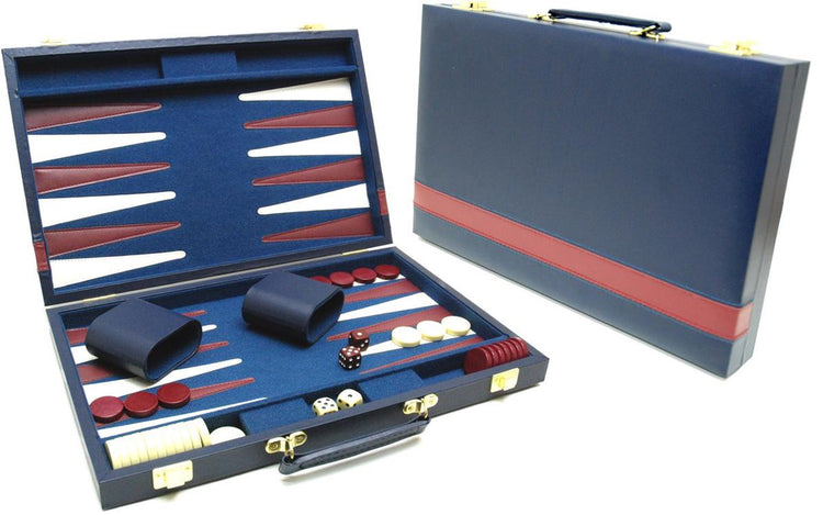 Hot Games Hot Sports Backgammon Koffer blau 38x24