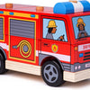 Bigjigs Holzstapelspiel Feuerwehrwagen