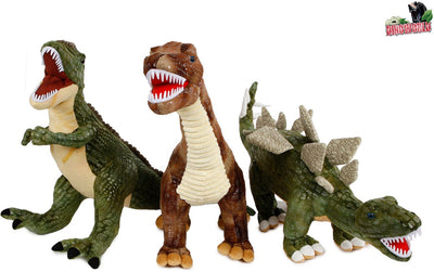 Dinoworld Dinosaurier Kuscheltier Plüschtier mit Kunststoffzähnen 62-73cm.