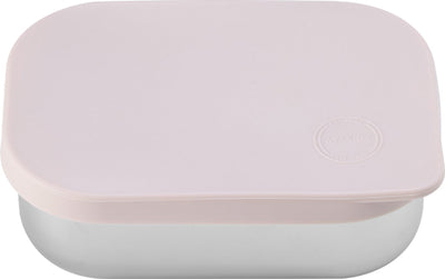 Aya ida aya ida - Lunchbox - Aufbewahrungsbox - Mitnehmen - Brot - Mittagessen - Salat - Edelstahl - Silikondeckel - 900 ml - Zartrosa