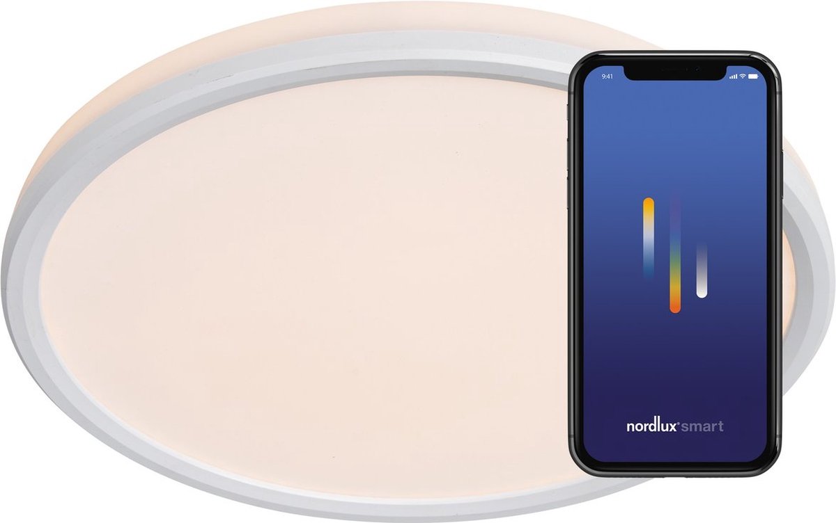 Nordlux liva-deckenleuchte-smart-2700 6500k+rgb-ip44-weiß
