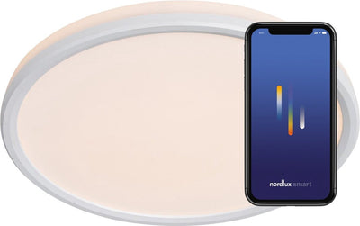 Nordlux liva-deckenleuchte-smart-2700 6500k+rgb-ip44-weiß
