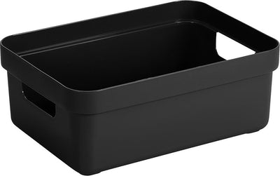 Sunware - Sigma Home Aufbewahrungsbox 9l schwarz - 35 x 24,6 x 12,2 cm