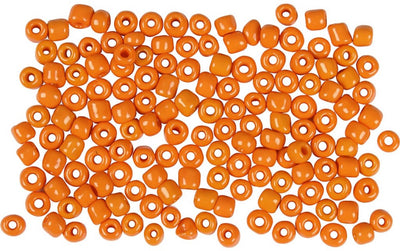 Creativ Company Rocailles, D 3 mm, Größe 8 0, Lochgröße 0,6-1,0 mm, orange, 25 g 1 Box