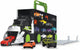 Transporter mit 4 Die-Cast-Autos und Accessoires