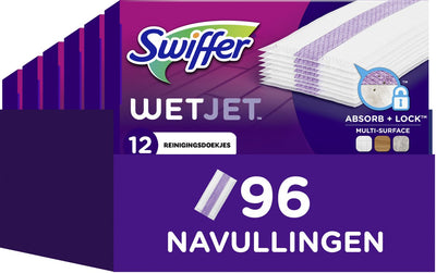 Swiffer Wetjet-Nachfüllungen – 8 x 12 Reinigungstücher