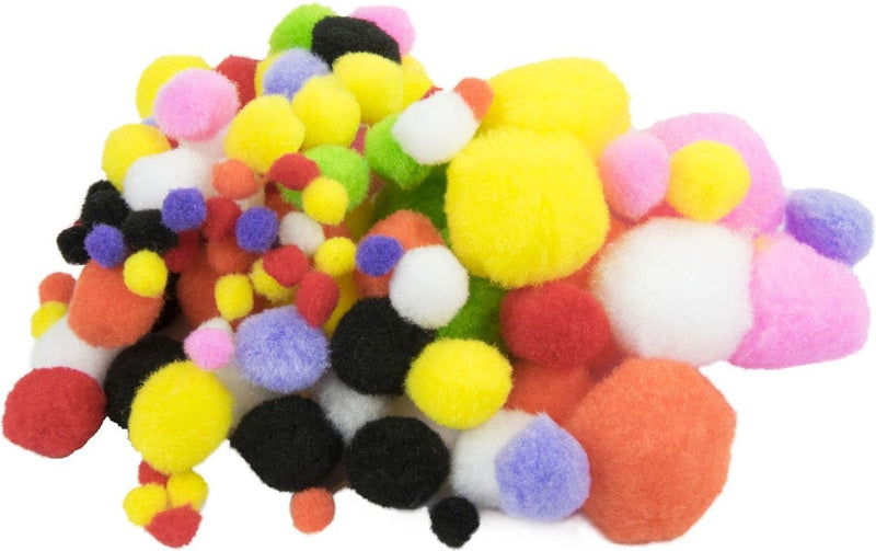 Farbige Pompons, 100..