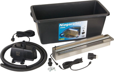 UBBINK UBBINK NIAGARA BALK WASSERFALL DOMINTLICHE STAHL + LED -LEGEN 60 cm Inkl