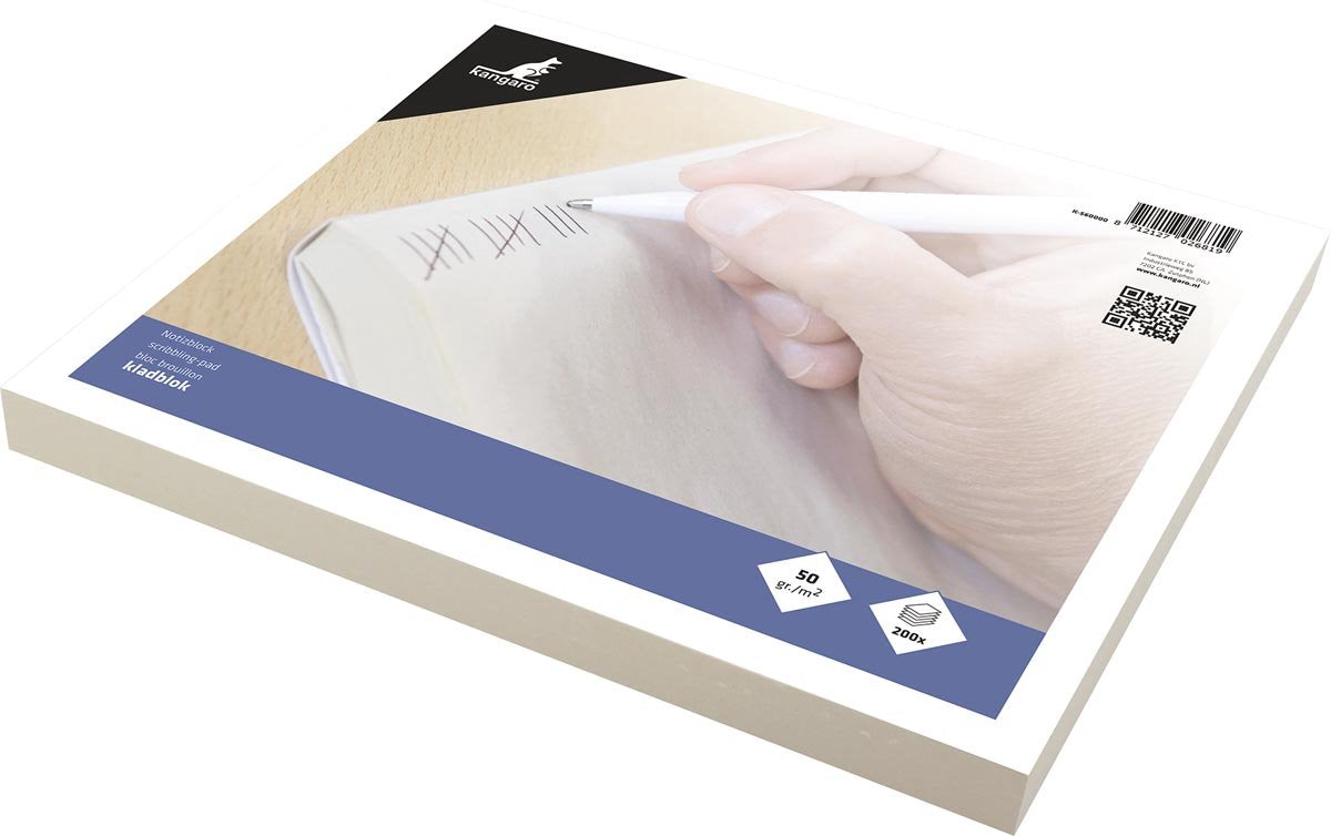 Kangaro-Notizblock, 230 × 198 mm, blanko (5er-Pack)