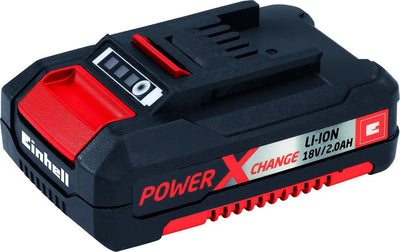 Einhell 2,0 Ah Akku - Power X-Change - 18 V Li-Ion - max. Leistung: 450 W – aktives Batteriemanagementsystem