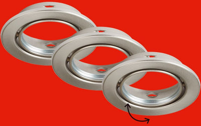 Briloner Leuchten Reng – Einbauleuchte – 7110-032 – 3er-Set – Lichtquelle nicht im Lieferumfang enthalten – Gu10-Fassung – IP23 – ø8,6 x 6,5 cm