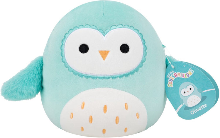 Jazwares Squishmallows Kuscheltier Plüsch – Olivette die Schleiereule – 19 cm