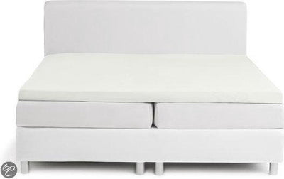 Nightkiss Damai Spannbettlaken für Topper – Baumwolle – 180 x 200 – Elfenbein