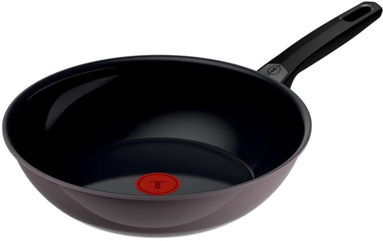 Tefal Ceramic Control Grey – Wokpfanne – 28 cm – Keramik – Induktion – PFAS-frei – geeignet für die Verwendung mit Metallspateln