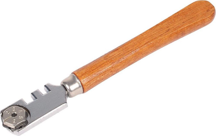 Wolfcraft Glasschneider | prof | mit Holzgriff | 1 Stück - 4109000