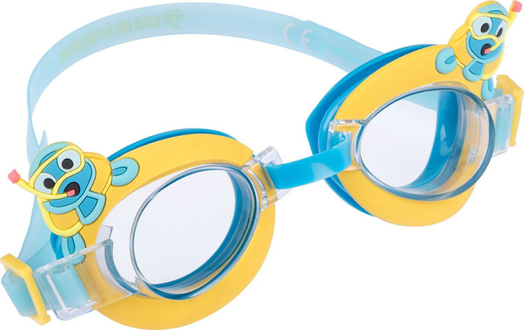 Waimea Schwimmbrille - Kinder - mit Cartoon - UV-Schutz - Gelb